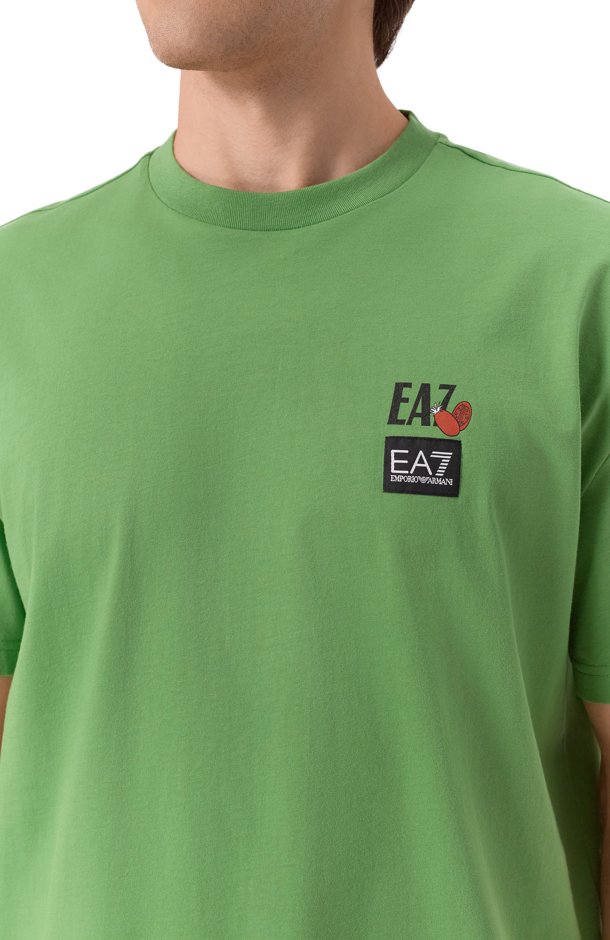 Хлопковая футболка EA7, арт. 7M000118/AF13244, фото 5