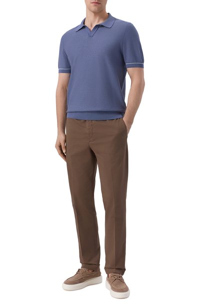 Поло из хлопка и лиоцелла BOSS, арт. 50560483, фото 2