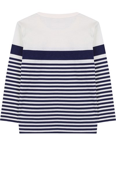 Хлопковый лонгслив в полоску STONE ISLAND, арт. 681620651/10-14, фото 2