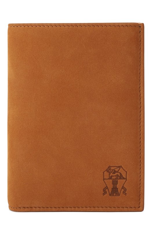 Кожаная обложка для паспорта Brunello Cucinelli MWSKBU436 Коричневый MWSKBU436