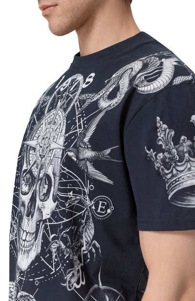 Хлопковая футболка PHILIPP PLEIN, арт. SAFC MTK8850 PJY002N, фото 5