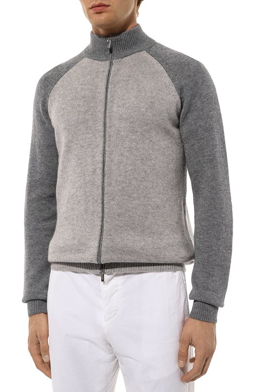 

Кардиган из шерсти и кашемира Il Borgo Cashmere, Серый