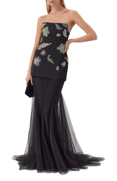 Топ с отделкой стразами ZUHAIR MURAD, арт. FTP25025/CRCA019, фото 2