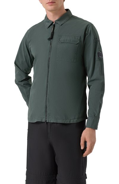 Хлопковая куртка-рубашка C.P. COMPANY, арт. 19CM0S705A110143G, фото 3