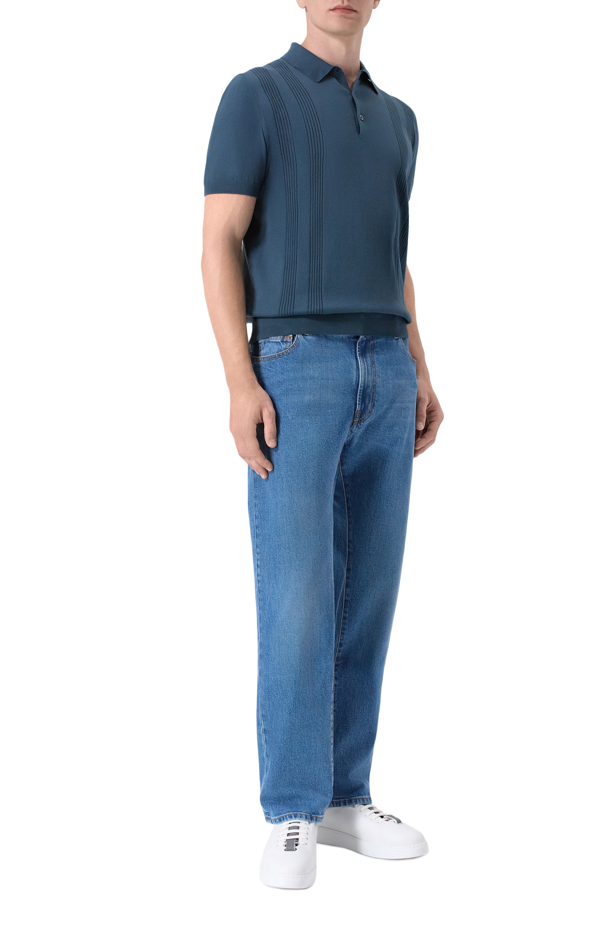 Хлопковое поло CORNELIANI, арт. 27M586/2725109, фото 2