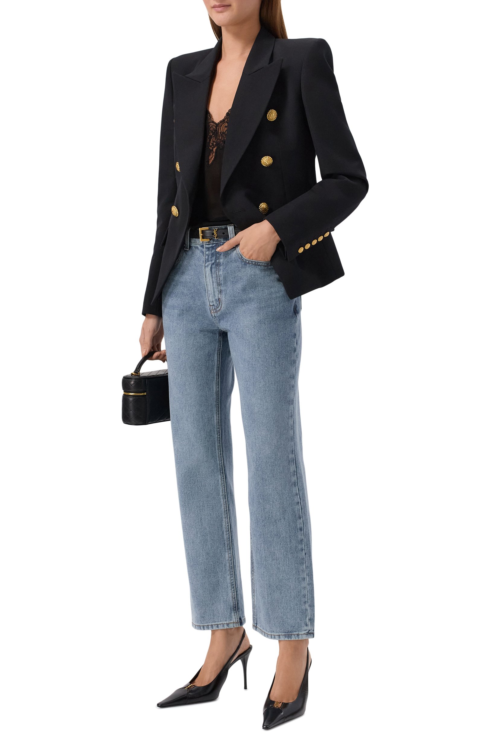 Топ из вискозы BALMAIN черного цвета по цене 145000 руб., арт. T0000000/0002, фото 2 Топ из вискозы BALMAIN, арт. T0000000/0002, фото 2