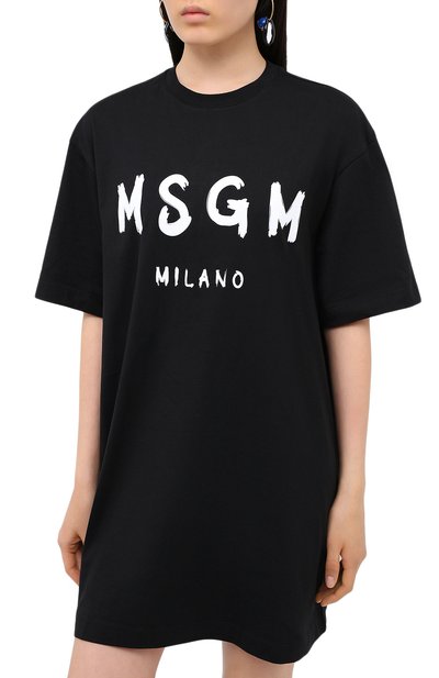 Хлопковое платье MSGM, арт. 2941MDA68 207798, фото 3