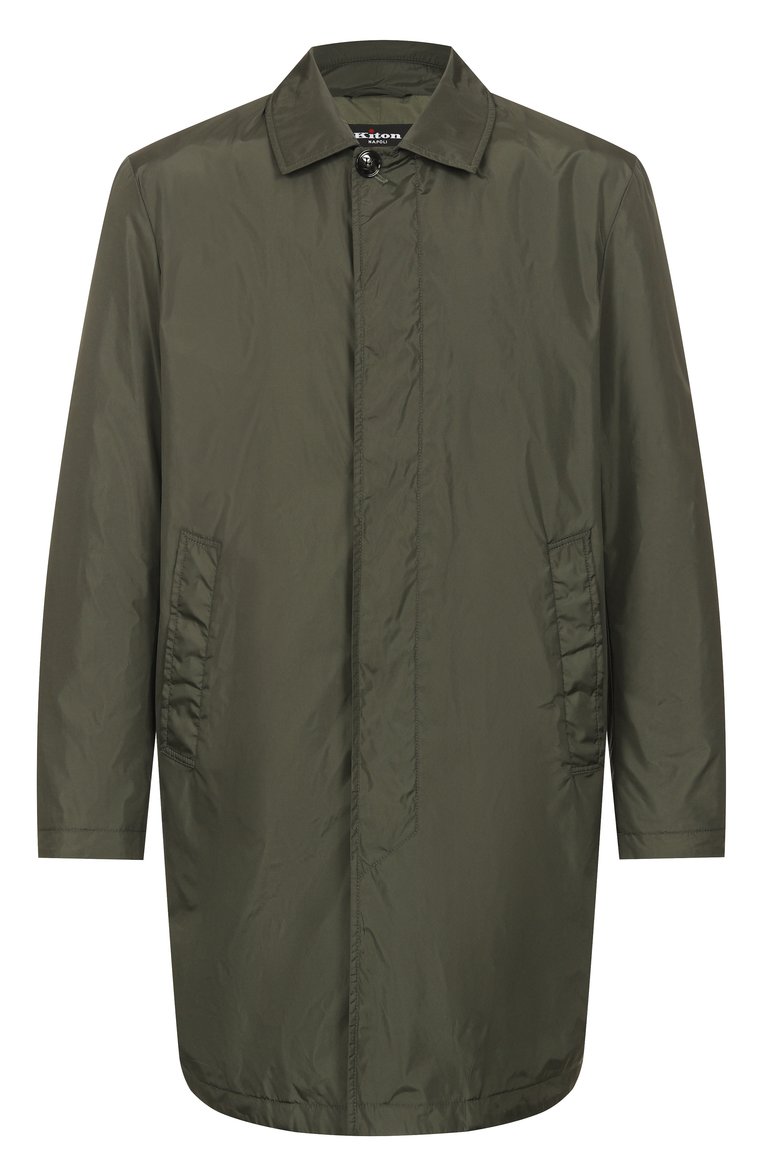 Мужской плащ KITON хаки цвета, а�рт. UW2147V0836F04 | Фото 1 (Материал подклада: Синтетический материал; Рукава: Длинные; Материал внешний: Синтетический материал; Длина (верхняя одежда): До середины бедра; Мужское Кросс-КТ: Плащ-верхняя одежда; Стили: Милитари, Кэжуэл; Автоматизация состава: Проставлено; Автоматизация ТО: Проставлено)