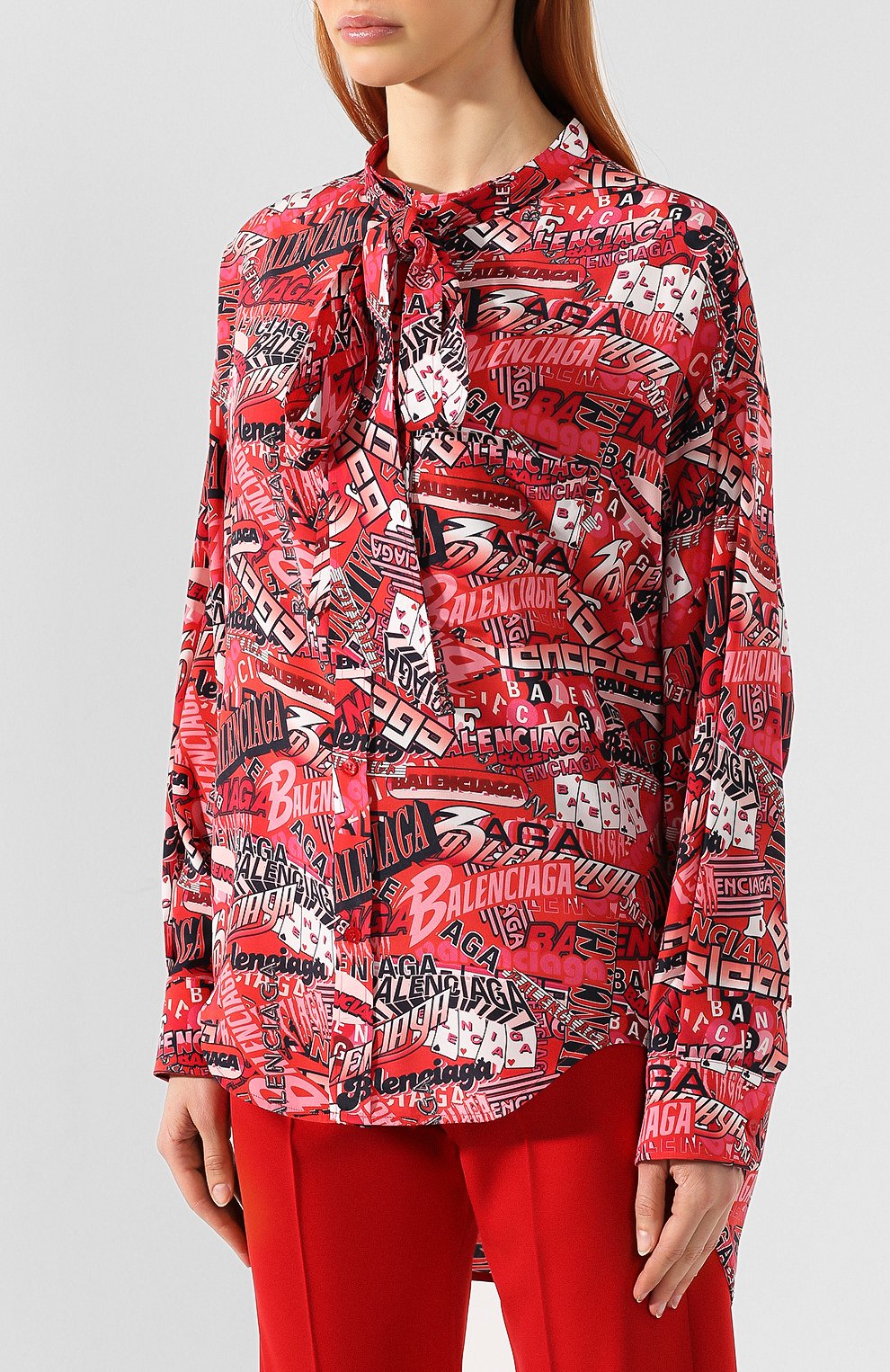 Шелковая блузка BALENCIAGA, арт. 571280/TELG1, фото 3