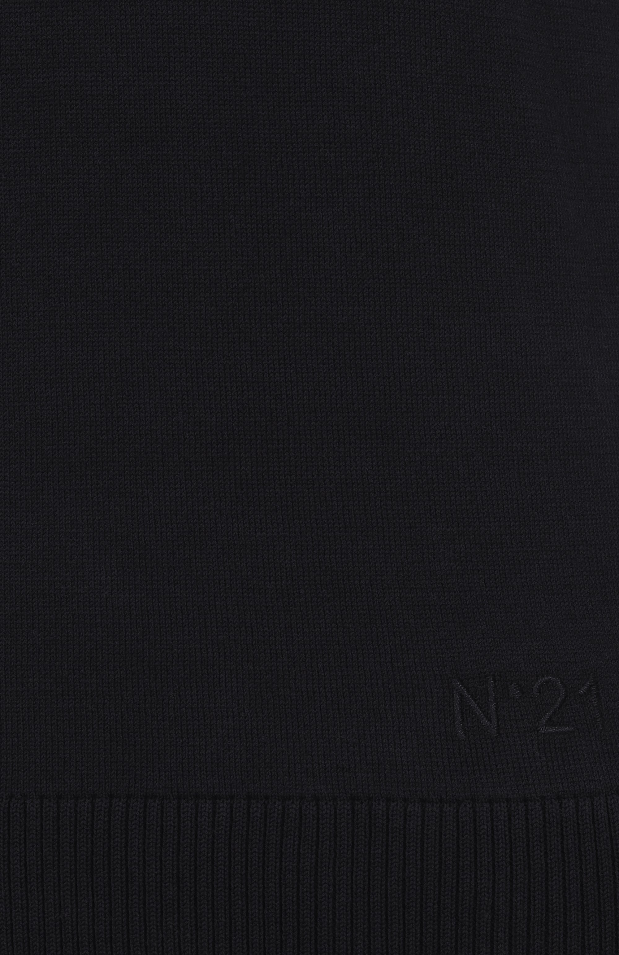 Хлопковое поло N21 черного цвета по цене 52750 руб., арт. A017/9508, фото 6 Хлопковое поло N21, арт. A017/9508, фото 6