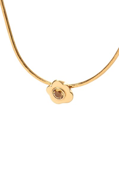 Подвеска mini flower с цитрином MOONKA, арт. FLW-925YG-NK00-CTR, фото 3