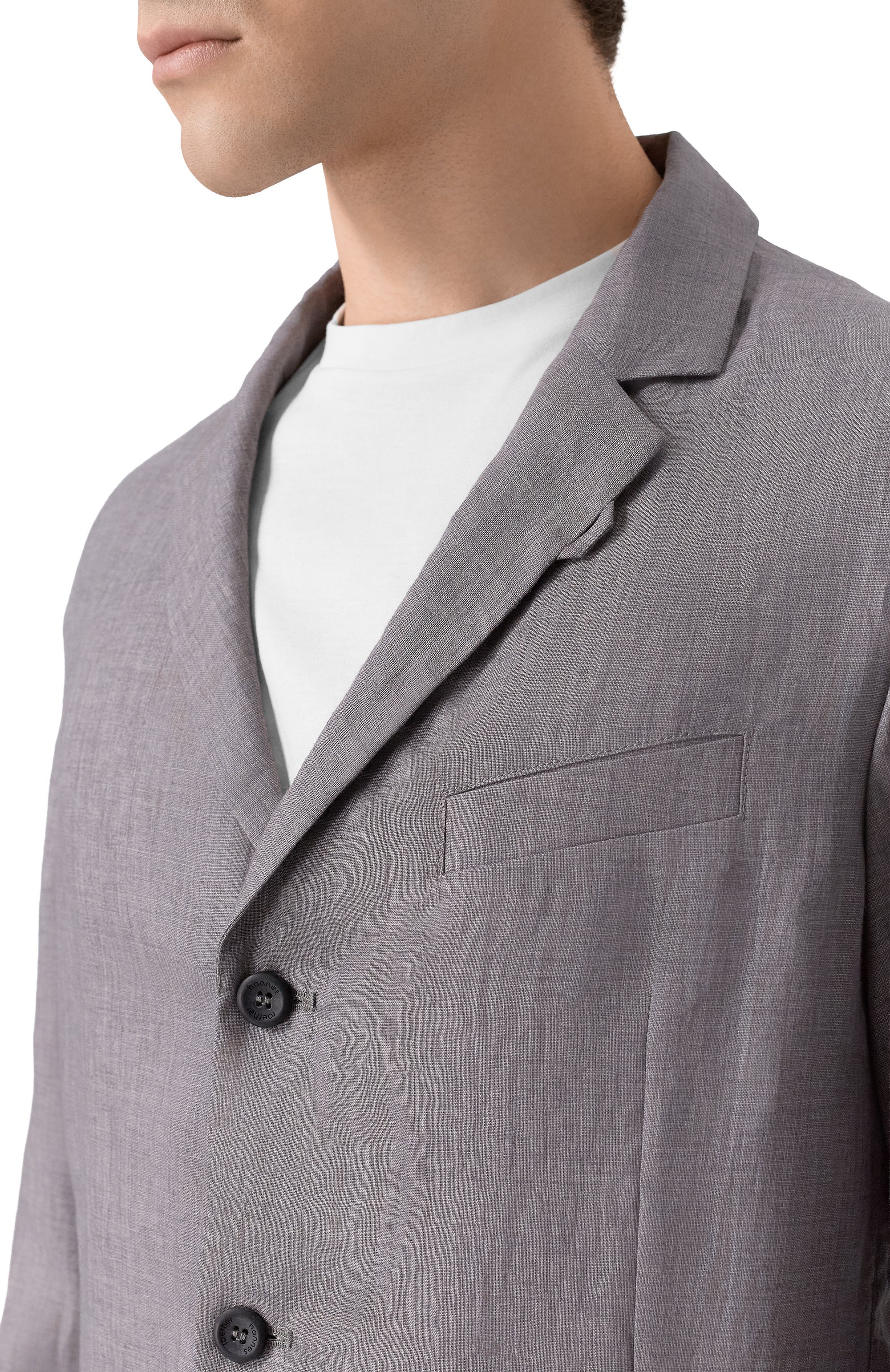 Льняной пиджак HANNES ROETHER, арт. SCHU22MANN.619, фото 5