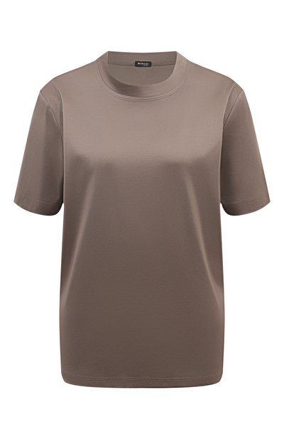 Женская хлопковая футболка KITON, арт. D53450H08051