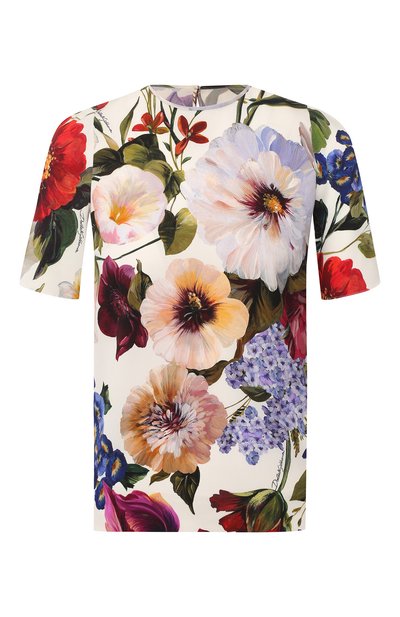 Женский шелковый топ DOLCE & GABBANA, арт. F7U27T/FSAYR