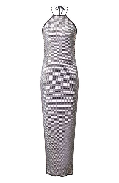 Женское платье с отделкой стразами PARAMIDONNA, арт. SS24SABL