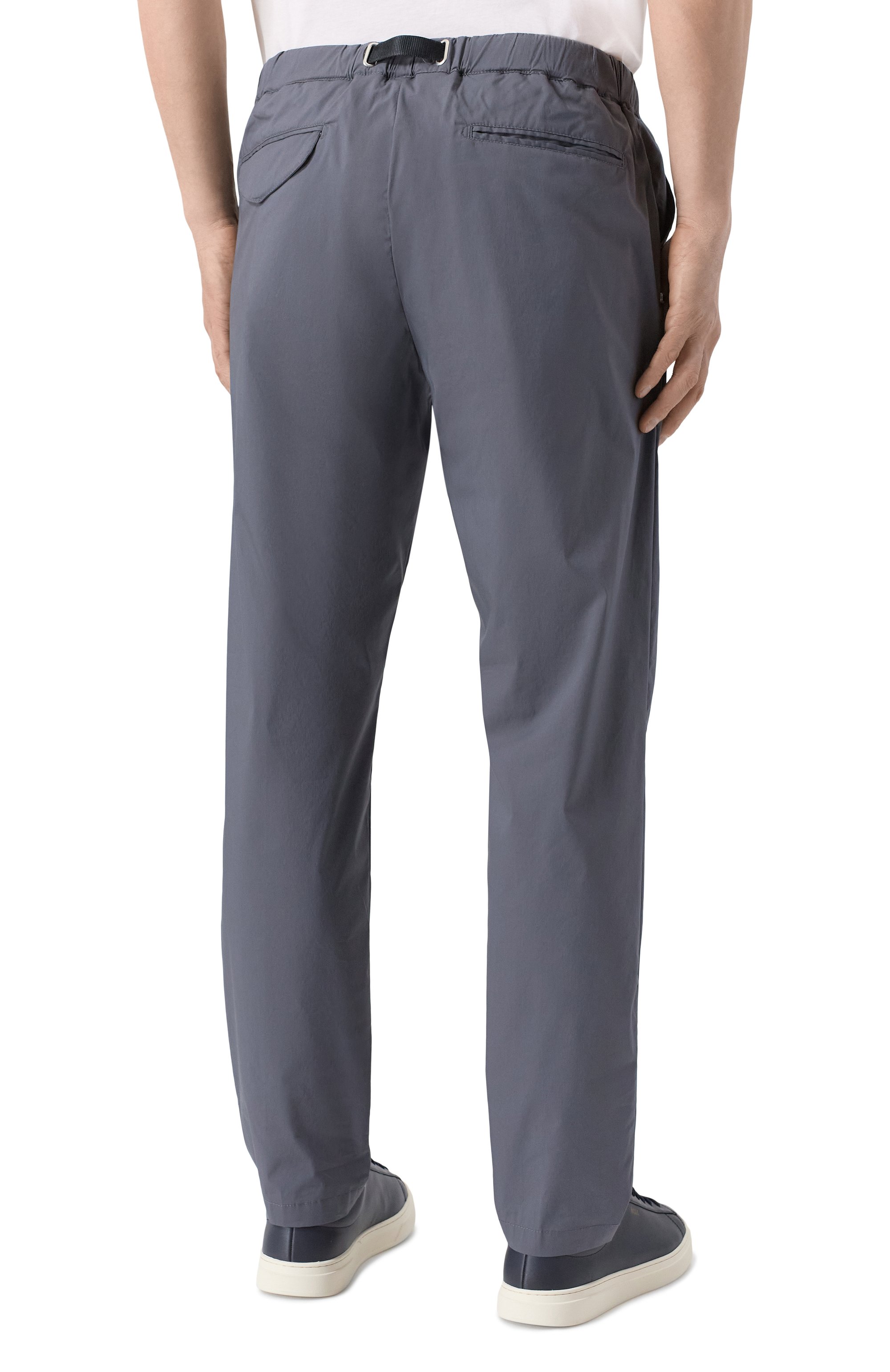 Хлопковые брюки WHITE SAND темно-серого цвета по цене 23600 руб., арт. 26SU66/311, фото 4 Хлопковые брюки WHITE SAND, арт. 26SU66/311, фото 4