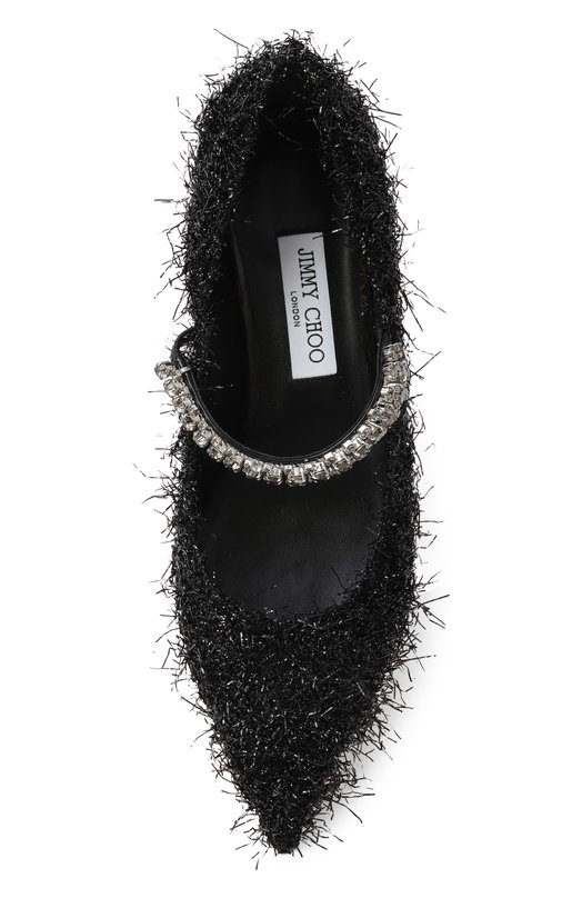 Текстильные туфли Bing 25 Jimmy Choo BINGPUMPFLATTZS Чёрный  BINGPUMPFLATTZS Фото 6