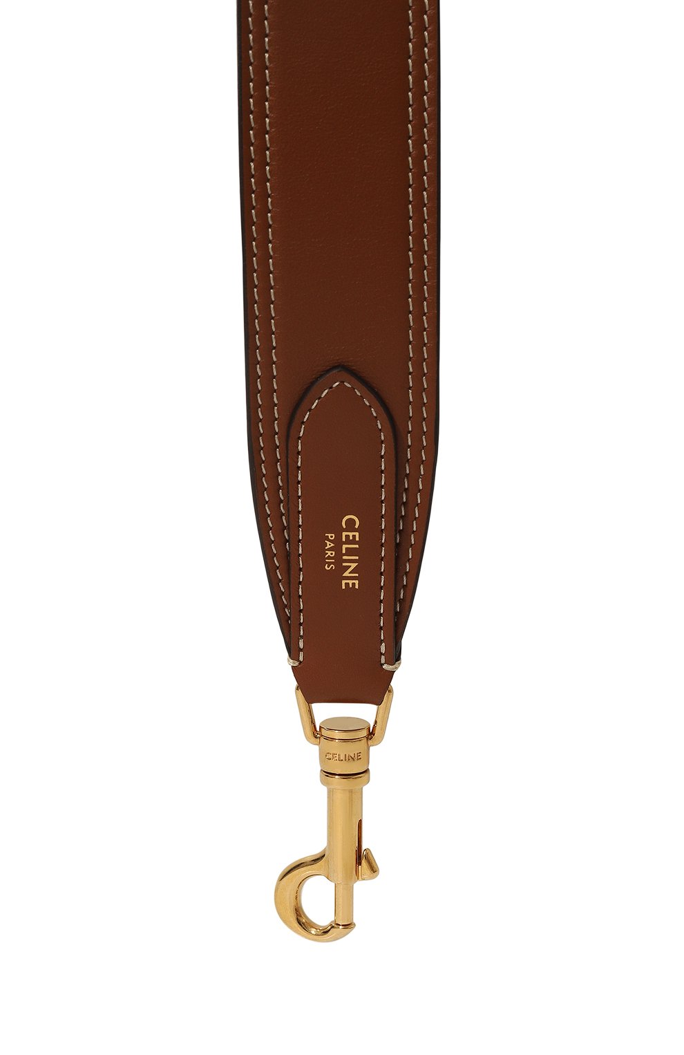 Кожаный ремень для сумки CELINE коричневого цвета по цене 79150 руб., арт. 49S103AFW, фото 2 Кожаный ремень для сумки CELINE, арт. 49S103AFW, фото 2