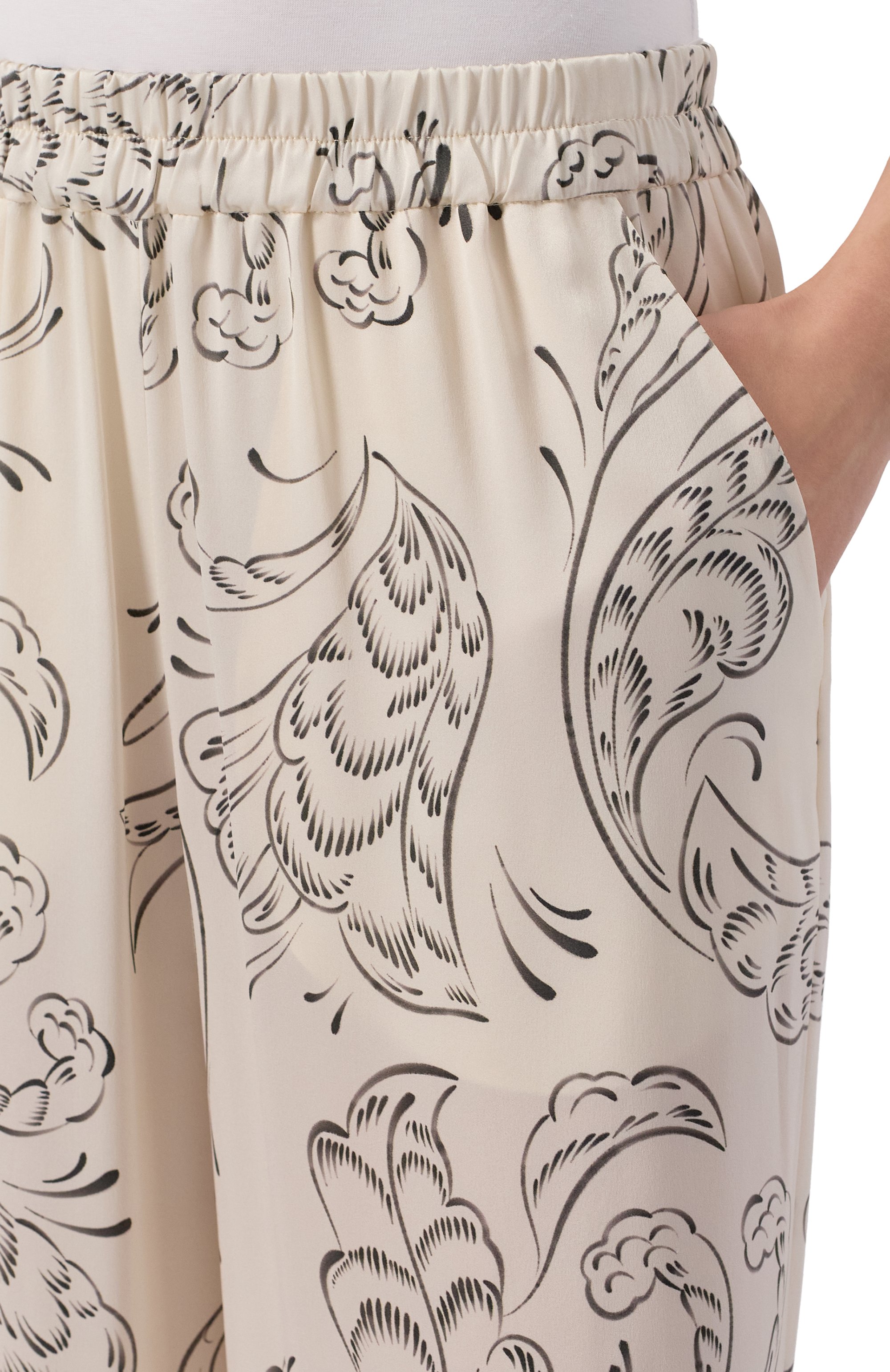 Шелковые брюки ХОХЛОМА Х АЛЕНА АХМАДУЛЛИНА, арт. WTP2112, фото 5