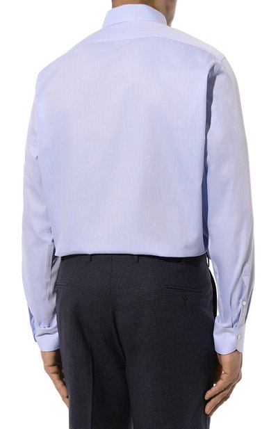 Хлопковая сорочка CANALI голубого цвета по цене 28450 руб., арт. 798/GA60135/31/46-50, фото 5 Хлопковая сорочка CANALI, арт. 798/GA60135/31/46-50, фото 5