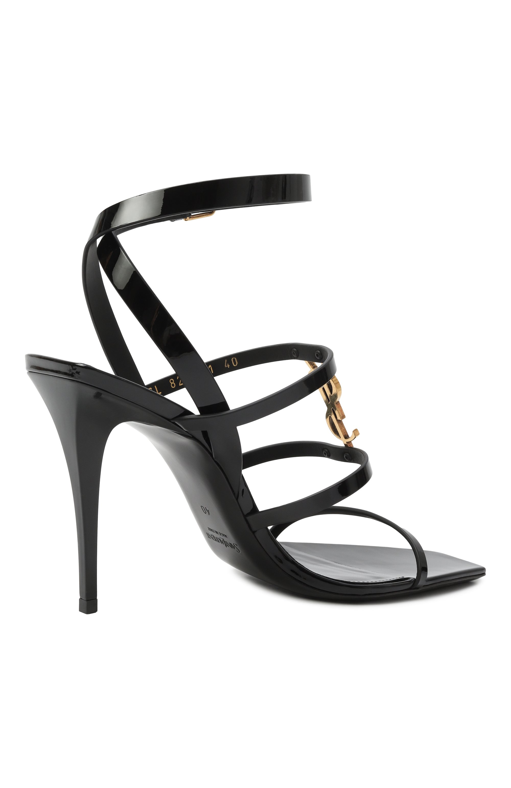 Кожаные босоножки cassandra 90 SAINT LAURENT, арт. 822791/1TVDD, фото 5