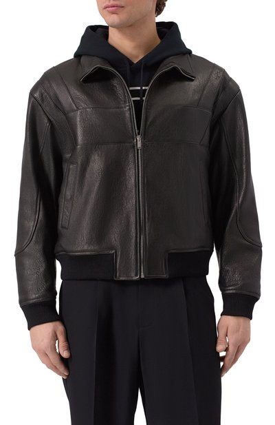 Кожаный бомбер SAINT LAURENT, арт. 821041/YCNF2, фото 3