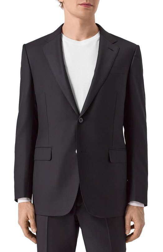 Шерстяной костюм Zegna 221225/C19502 Чёрный  221225/C19502 Фото 4