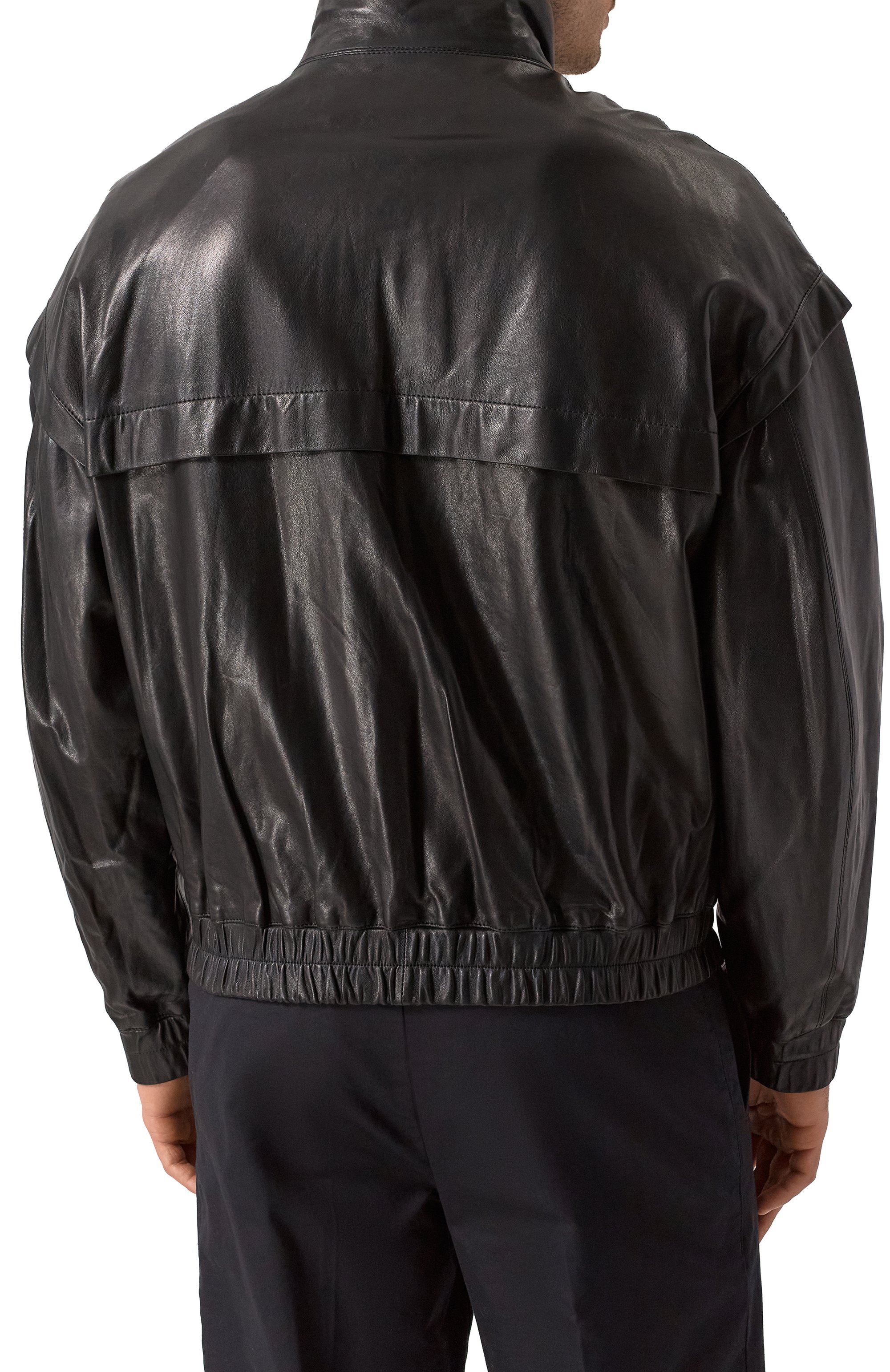 Кожаный бомбер JACOB LEE, арт. MLJ009SS25B, фото 4