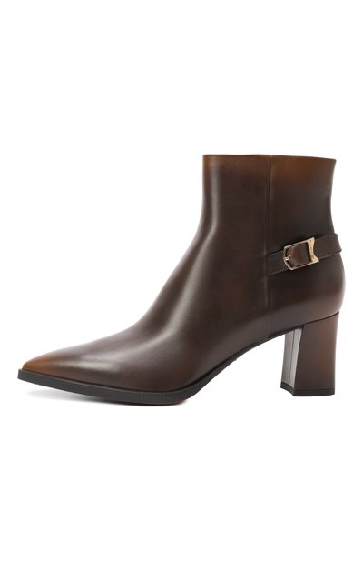 Кожаные ботильоны SANTONI, арт. WTEG71846PC4NHUY, фото 4