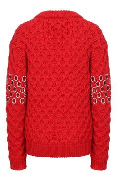 Шерстяной свитер с отделкой стразами PRADA, арт. P24S0N-1U69-F0011-192, фото 2