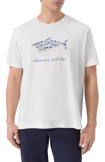 Хлопковая футболка PAUL&SHARK, арт. 26411039_001, фото 3