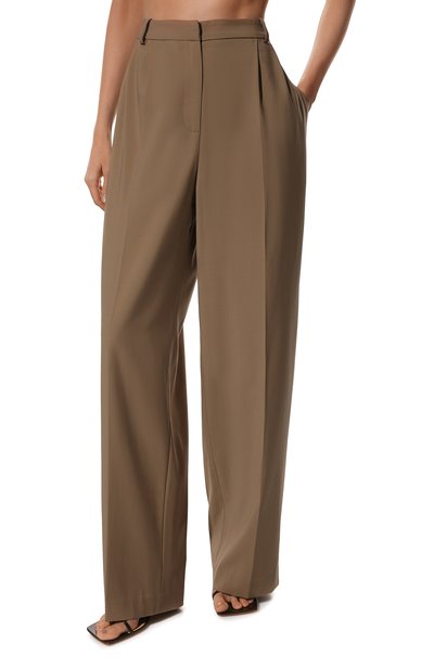 Шерстяные брюки AGREEG темно-бежевого цвета по цене 129000 руб., арт. 14053202, фото 3 Шерстяные брюки AGREEG, арт. 14053202, фото 3