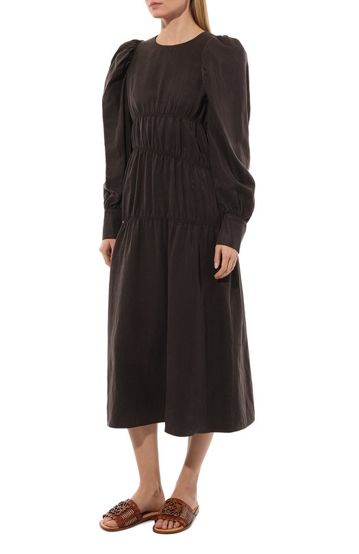 Платье GOEN.J Коричневый, фото 3