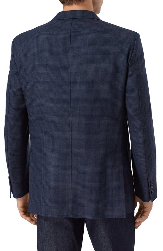 Шерстяной пиджак Zilli P2T00AM020051089Q Синий  P2T00AM020051089Q Фото 5