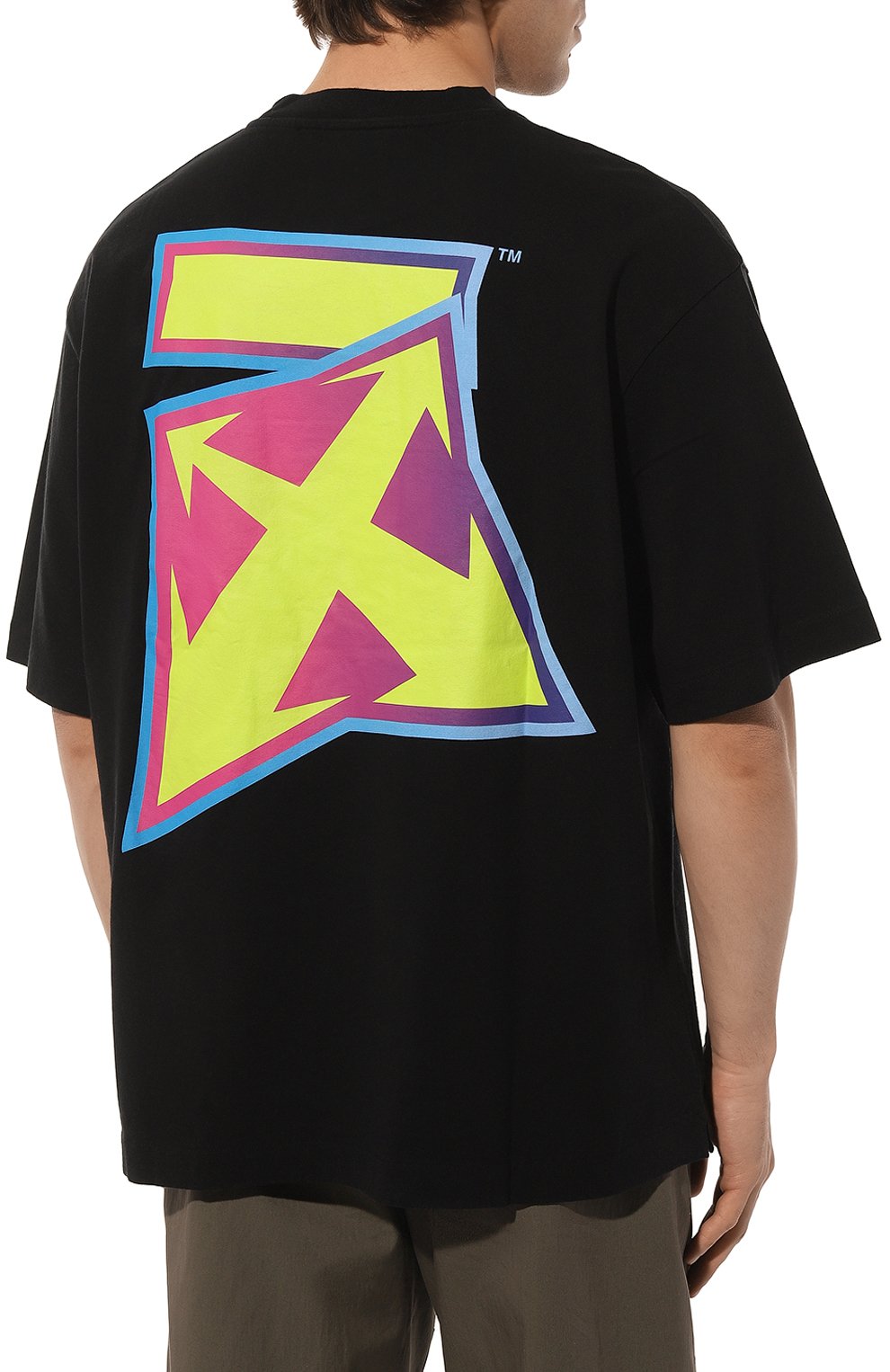 Хлопковая футболка OFF-WHITE, арт. OMAA120F22JER0031070, фото 4