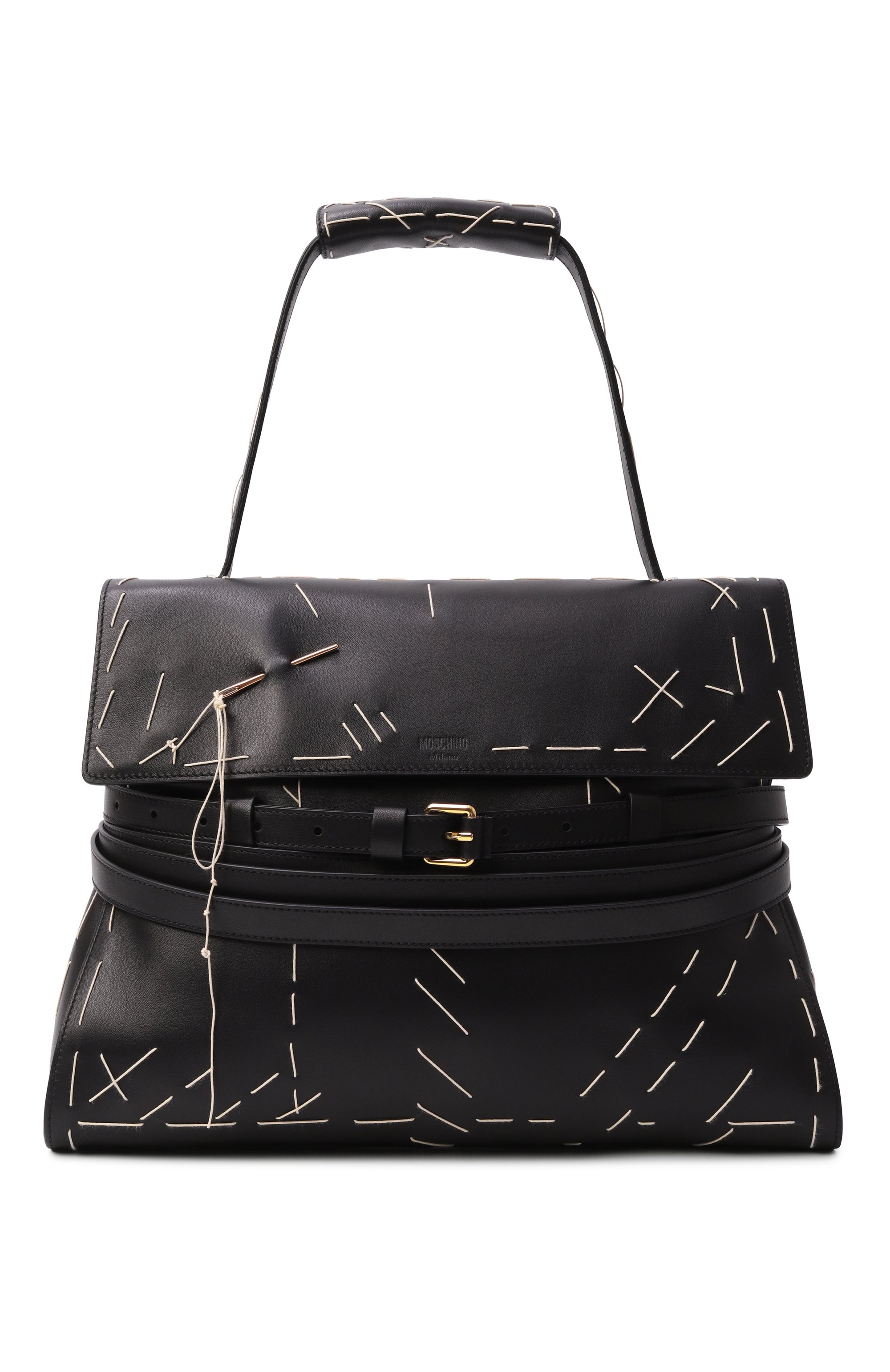 Сумка tie me medium MOSCHINO черного цвета по цене 244000 руб., арт. MC4200PP0N/0A3, фото 1 Сумка tie me medium MOSCHINO, арт. MC4200PP0N/0A3, фото 1