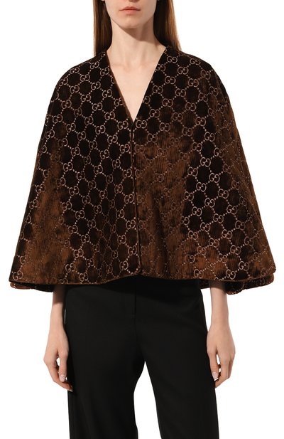 Вельветовое пончо GUCCI, арт. 555210 3GC34, фото 3