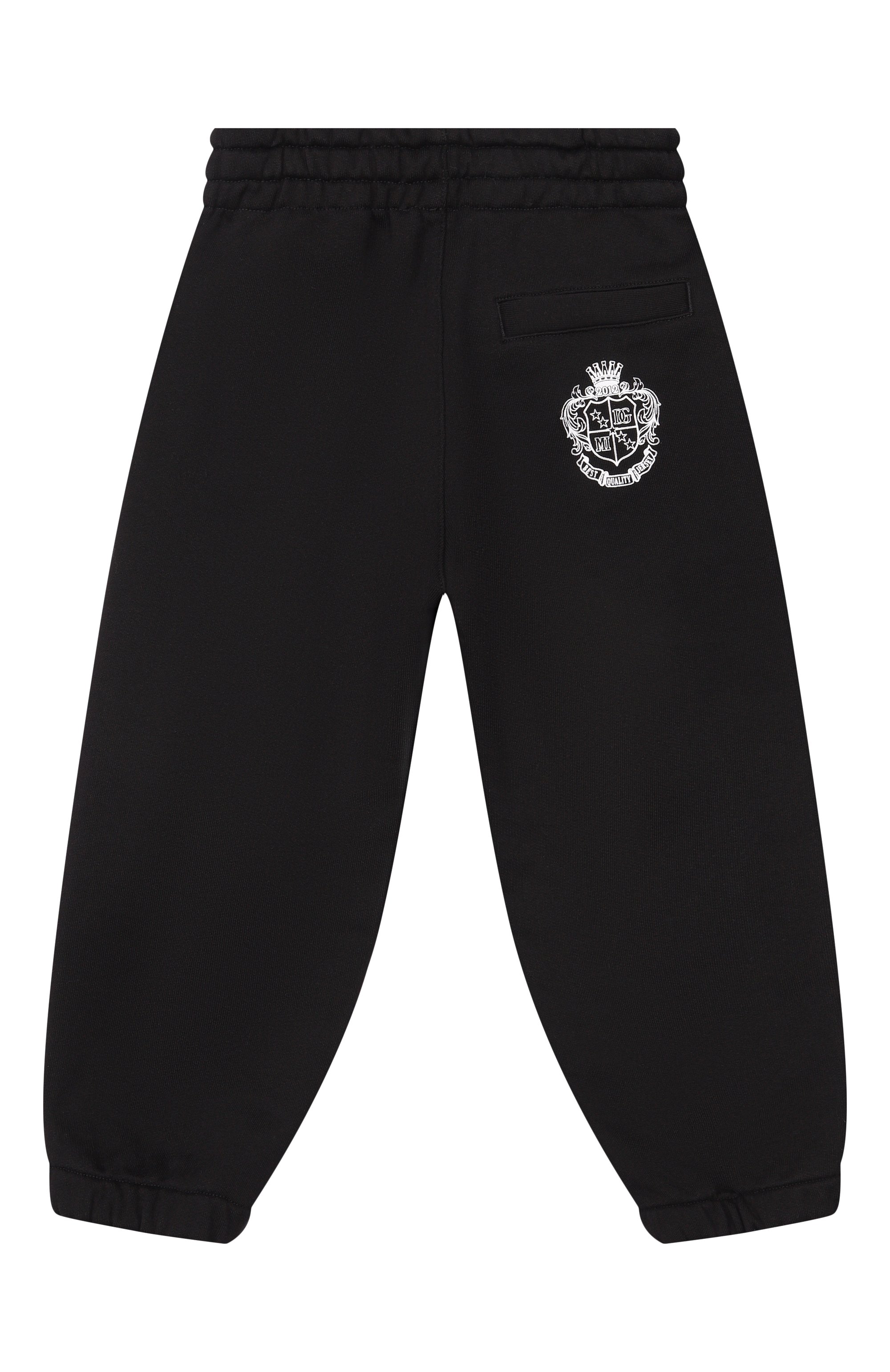 Хлопковые джоггеры DOLCE & GABBANA черного цвета по цене 35700 руб., арт. L4JPLE/G7PTH, фото 2 Хлопковые джоггеры DOLCE & GABBANA, арт. L4JPLE/G7PTH, фото 2