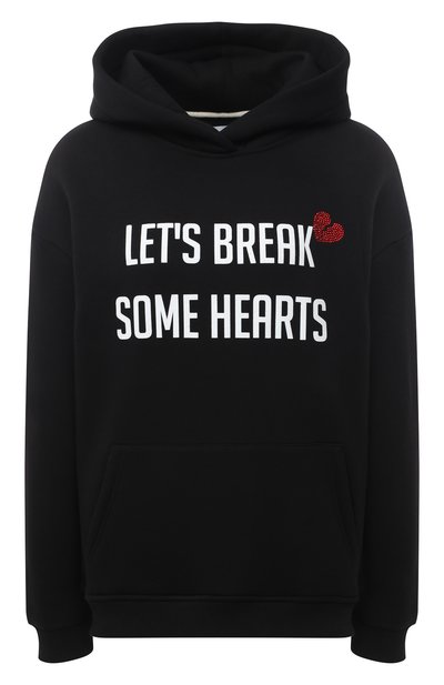 Женский хлопковое худи SEVEN LAB, арт. HW20-BR HEART CR black