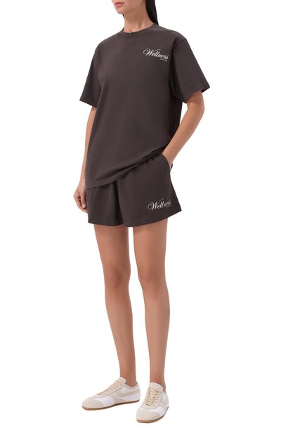 Хлопковые шорты SPORTY AND RICH, арт. SH075711083BR29, фото 2
