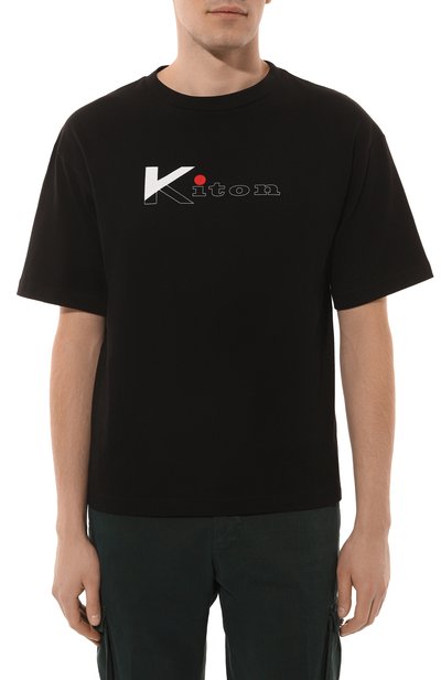 Хлопковая футболка KITON, арт. UMK041807, фото 3