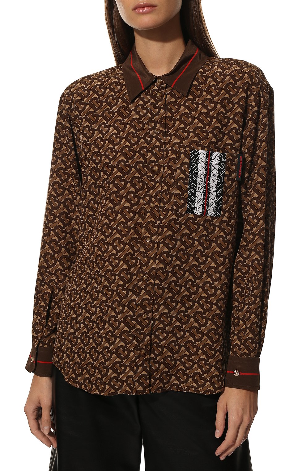 Шелковая рубашка BURBERRY, арт. 8018127, фото 3