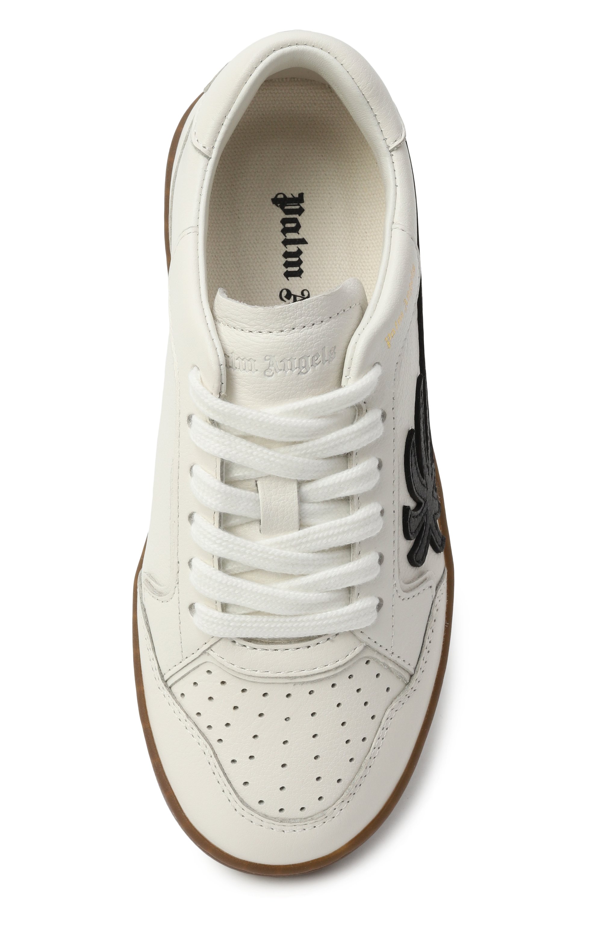 Кожаные кеды new palm 1 PALM ANGELS, арт. PBIA017F25LEA001, фото 4