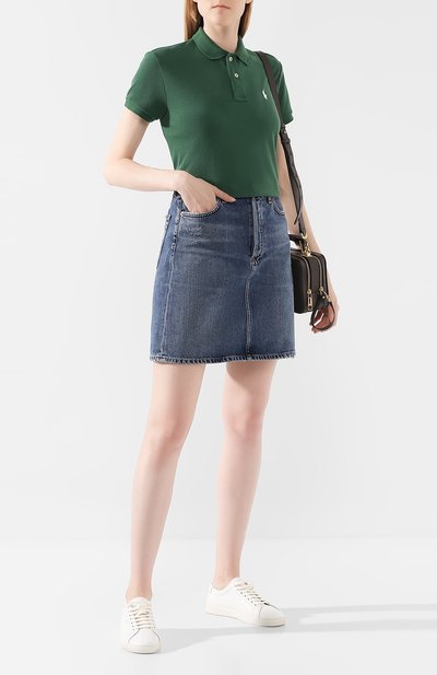 Поло POLO RALPH LAUREN зеленого цвета по цене 13200 руб., арт. 211752594, фото 2 Поло POLO RALPH LAUREN, арт. 211752594, фото 2