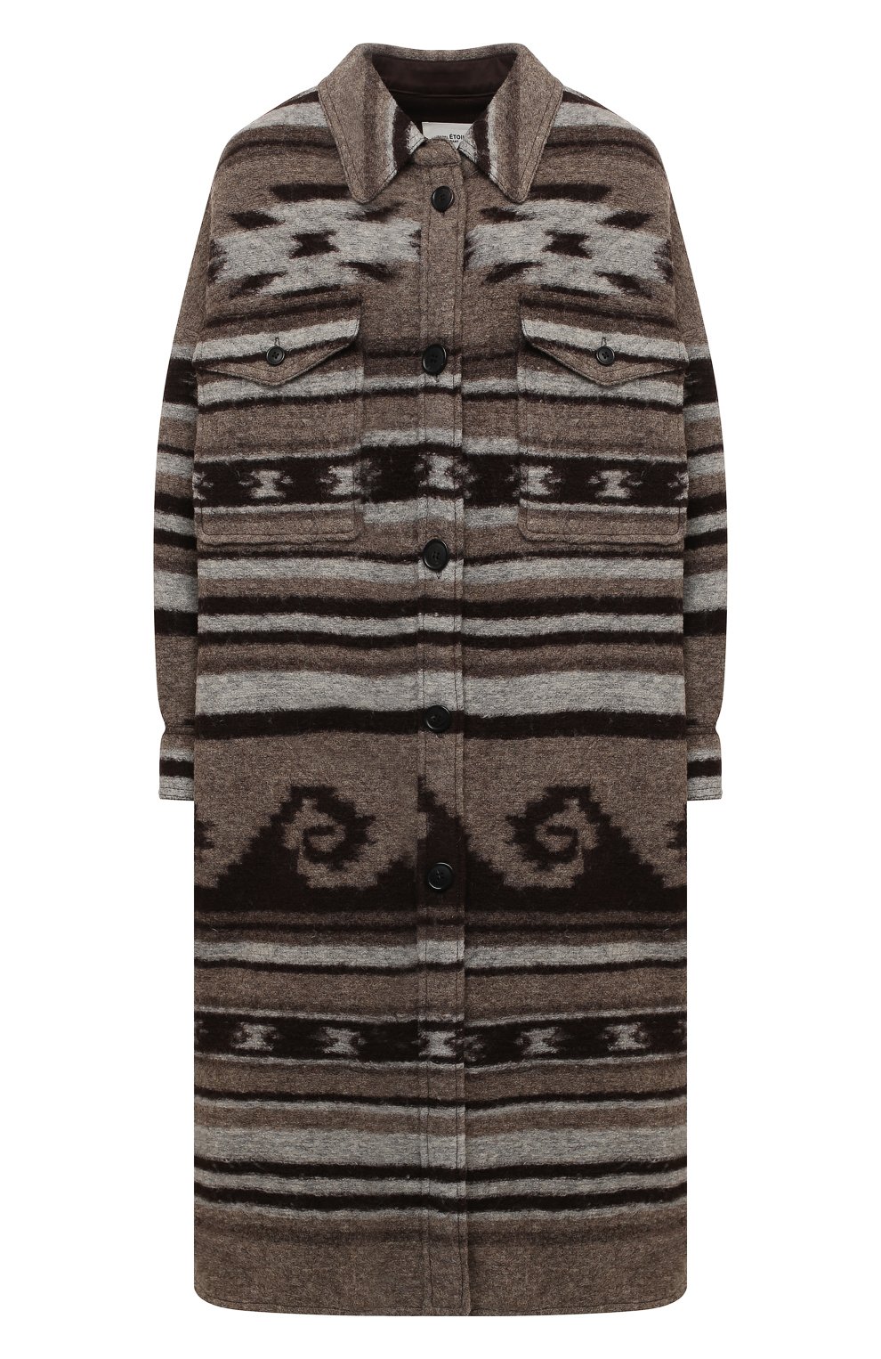 Пальто ISABEL MARANT ETOILE коричневого цвета по цене 69950 руб., арт. MA0572-20A064E/GABRI0N, фото 1 Пальто ISABEL MARANT ETOILE, арт. MA0572-20A064E/GABRI0N, фото 1