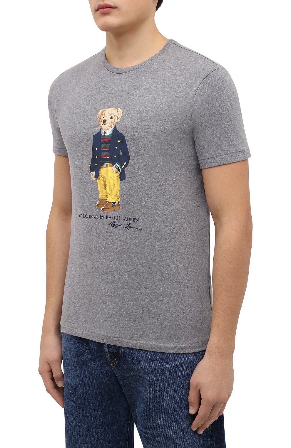 Хлопковая футболка POLO RALPH LAUREN, арт. 710853310, фото 3