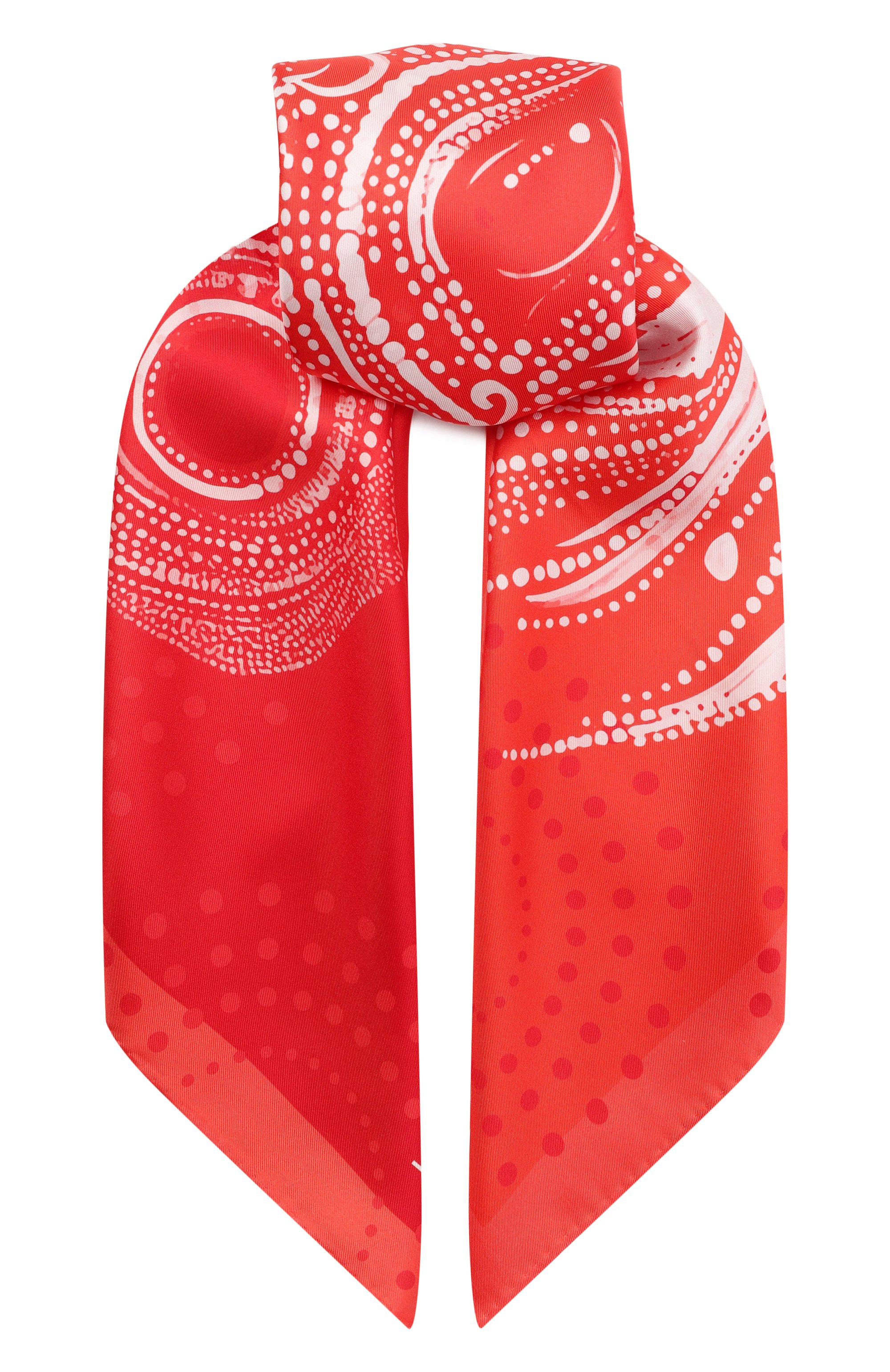 Шелковый платок scarlet LEFFERS красного цвета по цене 41480 руб., арт. 41.52.3.17.13, фото 1 Шелковый платок scarlet LEFFERS, арт. 41.52.3.17.13, фото 1