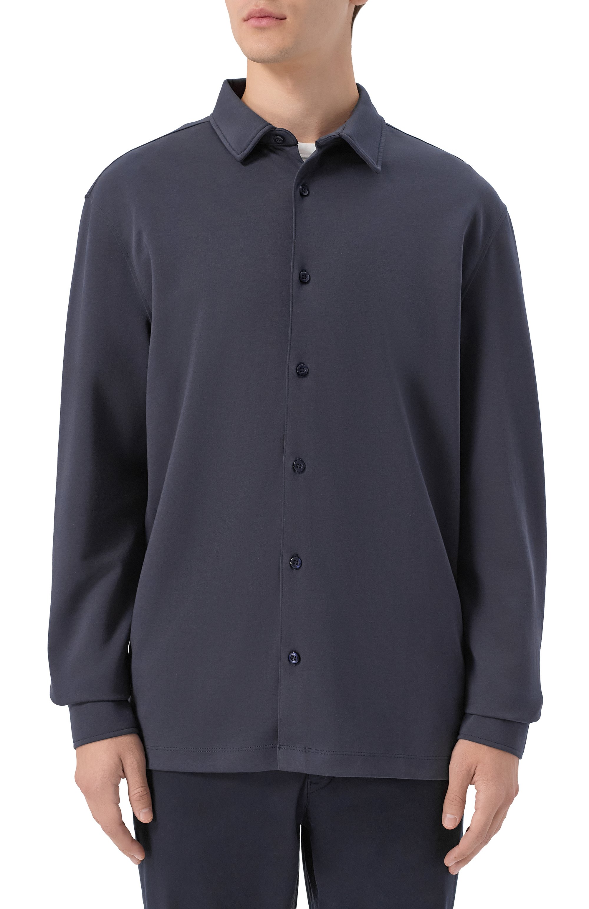 Рубашка BOGNER темно-синего цвета по цене 23700 руб., арт. 58079784, фото 3 Рубашка BOGNER, арт. 58079784, фото 3