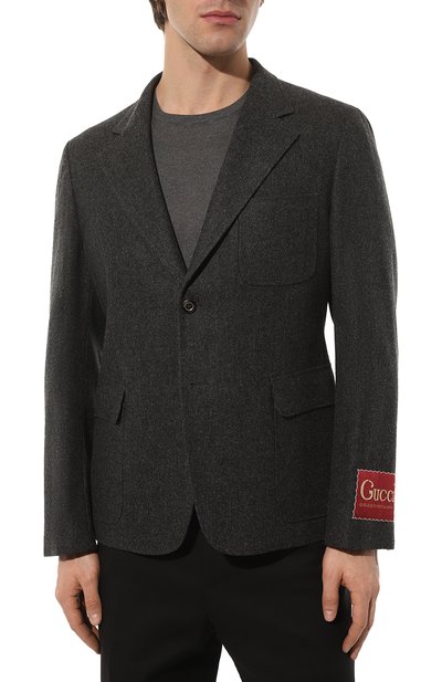 Шерстяной пиджак GUCCI, арт. 639029 ZAFTB, фото 3