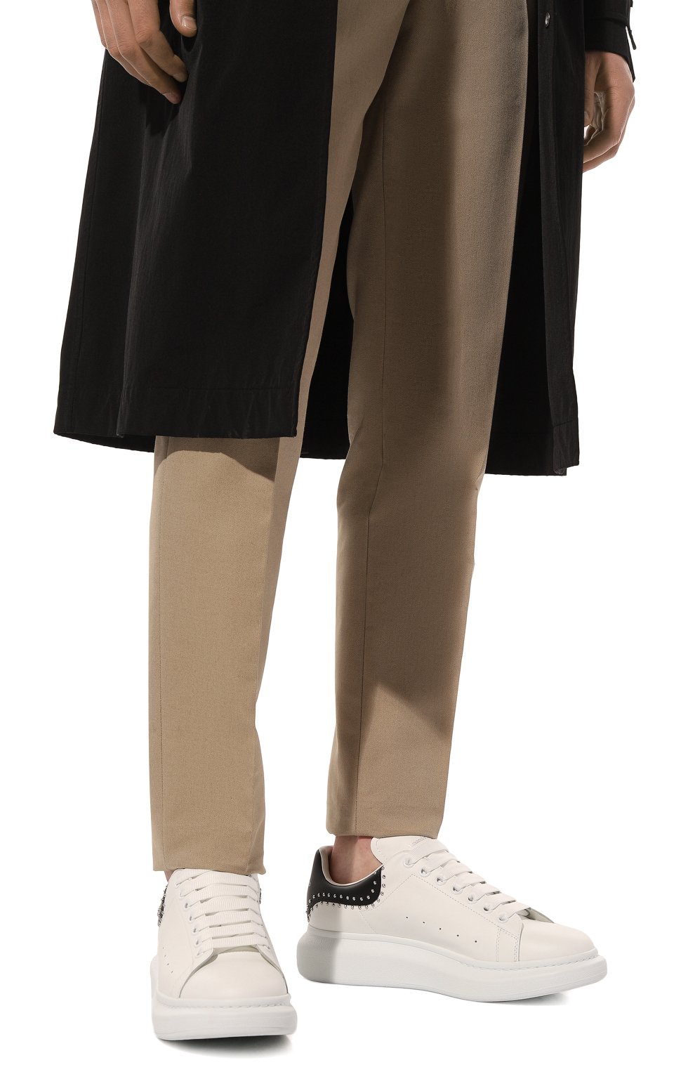 Кожаные кеды oversized ALEXANDER MCQUEEN, арт. 628017 WHTQQ, фото 3
